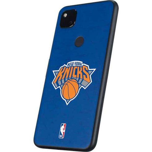 NBA New York Knicks Distressed Google Pixel 4a Skin